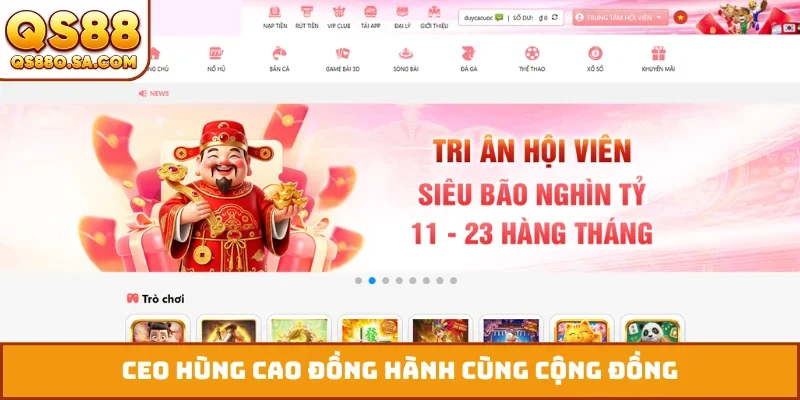 CEO Hùng Cao đồng hành cùng cộng đồng